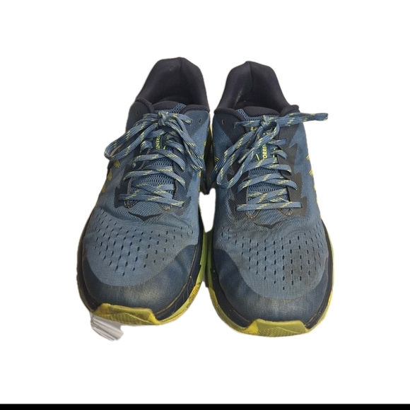 Hoka One One Torrent 3 Men's Blue and Yellow Trail Running Shoes. Size 12.5 D